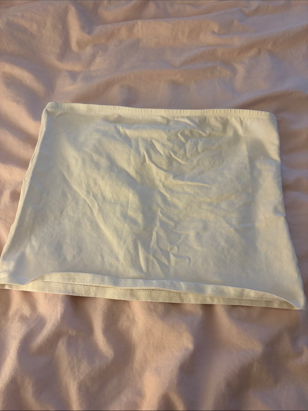 H&M White Cotton Tube Top - Basic